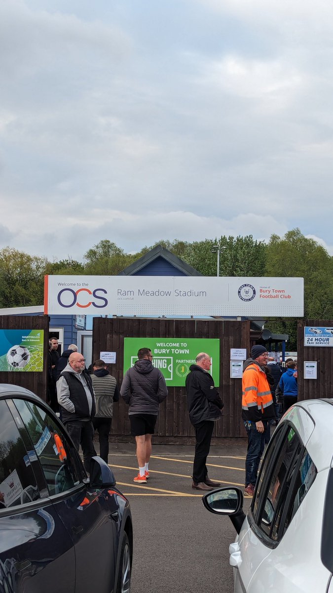 @BuryTownFC v @BrentwoodTownFC @IsthmianLeague Arrived at The OCS Ram Meadow Stadium for tonight's playoff semi-final.