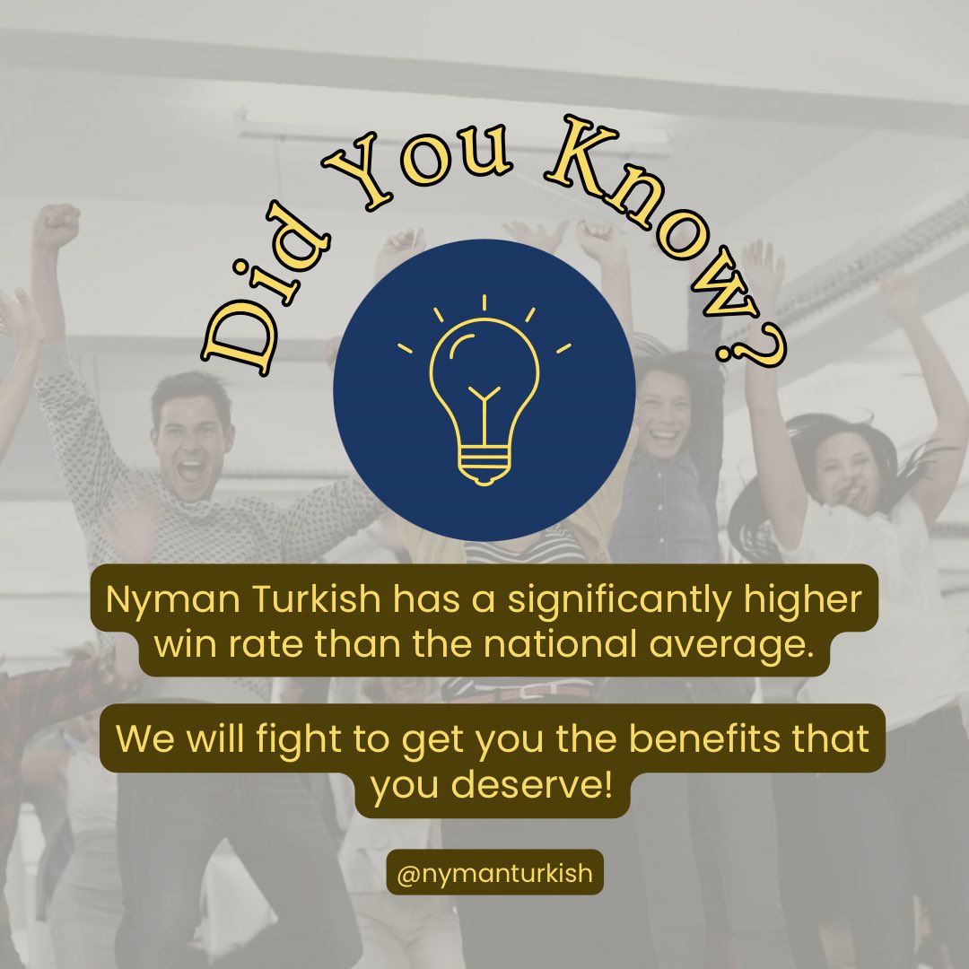 We pride ourselves on having a significantly higher win rate than most other law firms. We do not only do everything possible to try and win your case, but we also help at every stage of the application process, from beginning to end. Choose Nyman Turkish today.
#disabilitylaw