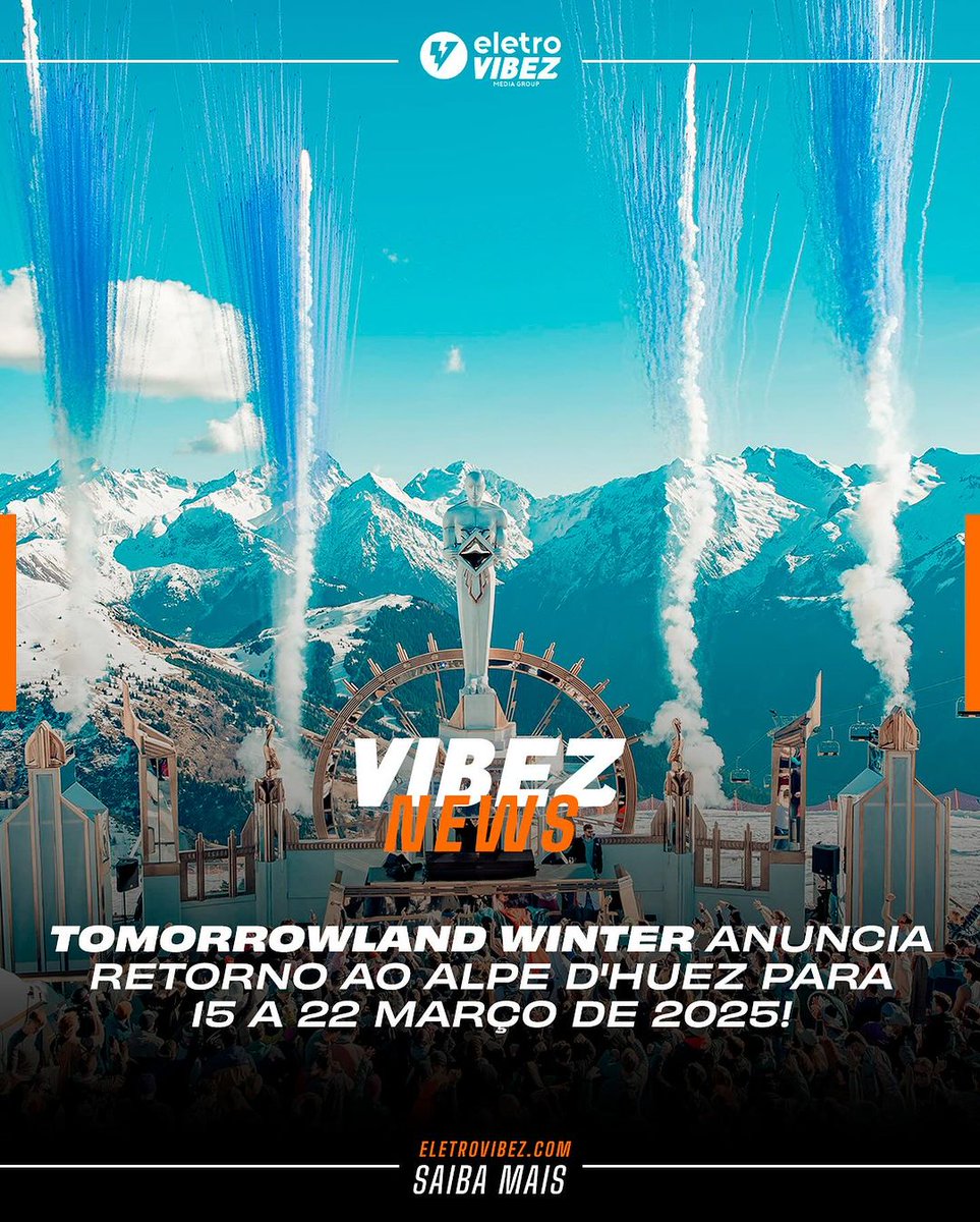 O #TomorrowlandWinter anunciou a data de sua próxima edição, que ocorre entre os dias 15 e 22 de março de 2025 💙