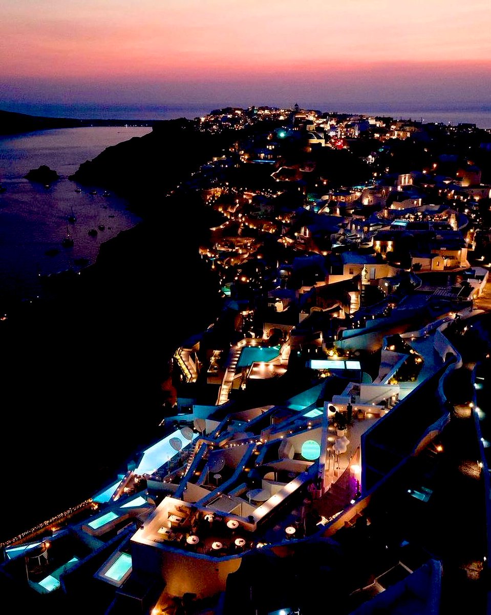 Santorini at night is so magical