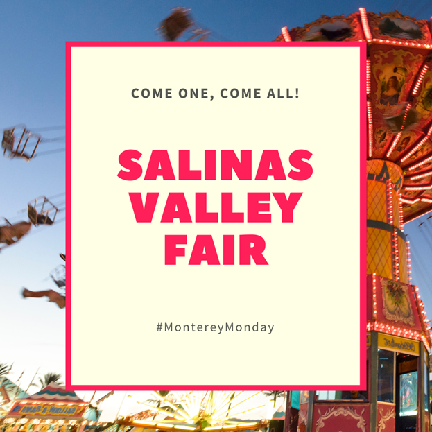Mark your calendars for the Salinas Valley Fair, May 16-19. This year’s theme is “Golden Hills&Fair Time Thrills.” With exhibitions like 4-H and FFA Livestock and activities abound, this is an event for the whole family. Join them on Saturday for Armed Forces Day. #MontereyMonday