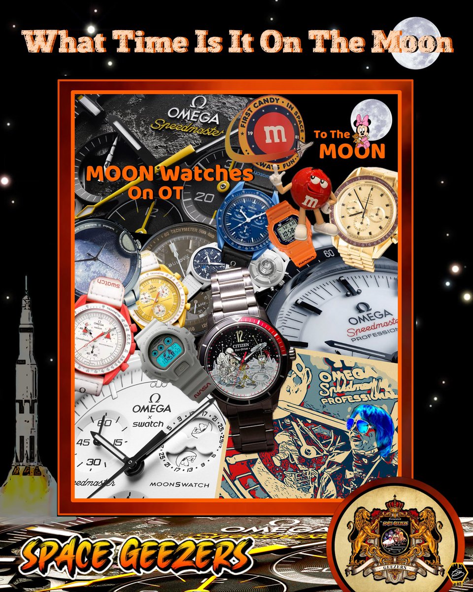 The Geezer Monsters has partner with @LadyRocketSpace & @CopernicSpace so we will be traveling to the MOON on SpaceX Falcon 9. The Question is: “ What Time Is It On The MOON”… On X-Spaces join our morning show @GEEZERSnCRYPTO on Monday-Friday at 11:00am (est)