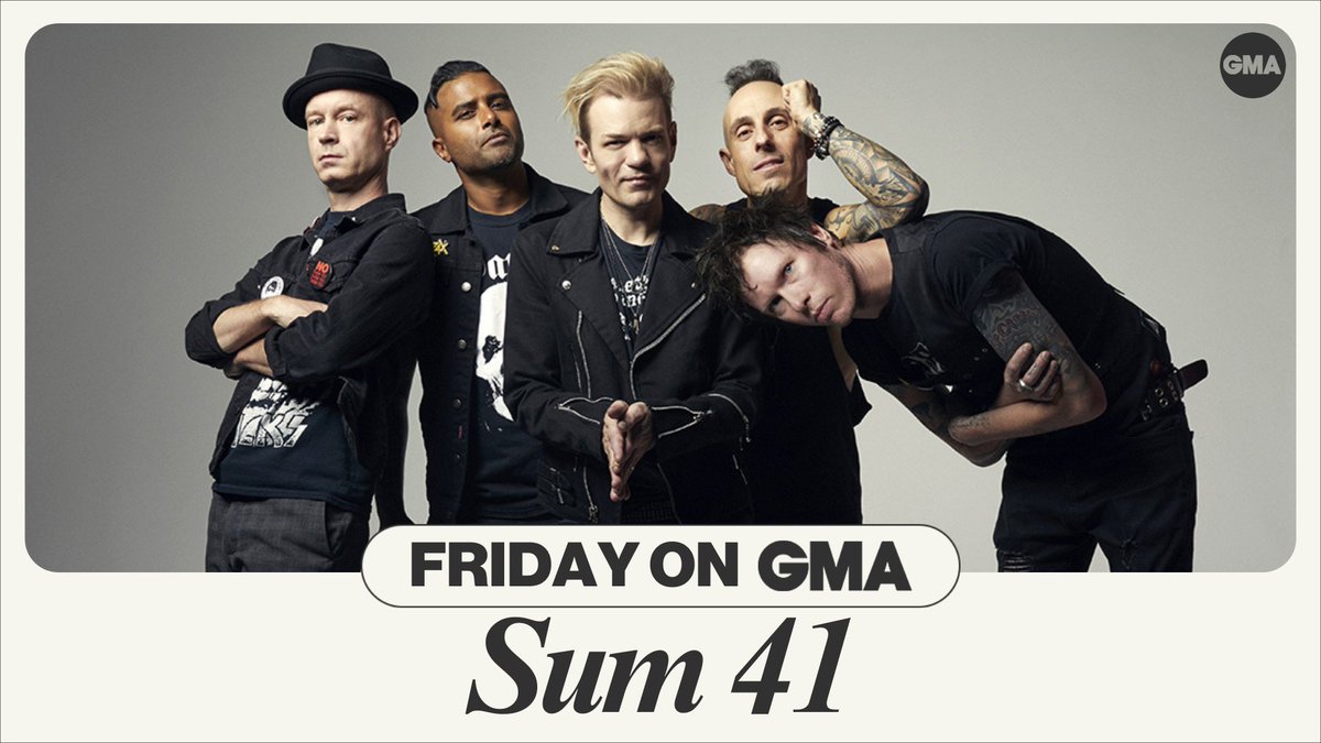 Put some SUM in your morning 💀 Catch us on @GMA this Friday, May 3rd at 8:50am. #GMA #GoodMorningAmerica