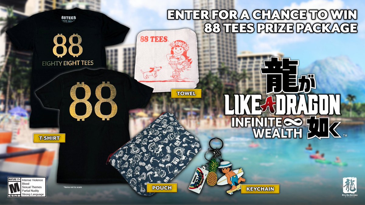 We're excited to announce that we're giving away EIGHT prize packages from @88teesofficial to help you gear up for summertime fun!🌴⛱️🥥 Don't miss out—enter now for your chance to win: gleam.io/0d72l/rgg-x-88…