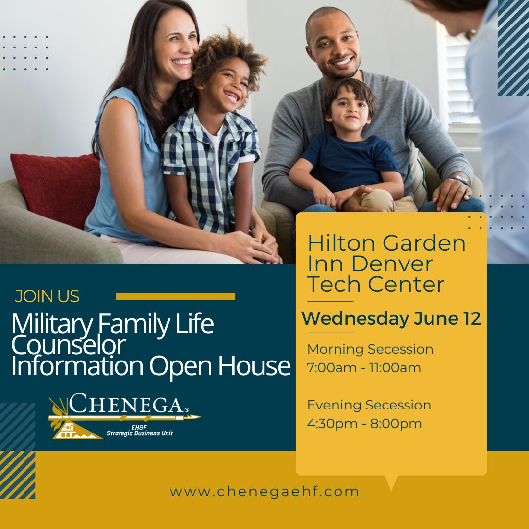 We are excited to hold a MFLC Open House in June. Make sure to mark your calendars to join us in Denver to learn more about what a MFLC does.
#chenega #chenegafamily #openhouse #coloradojobs #lcs #lpc