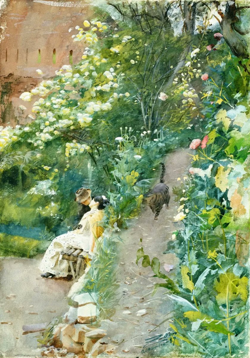 🎨Anders Zorn (1860-1920)
In Alhambra Park, 1887