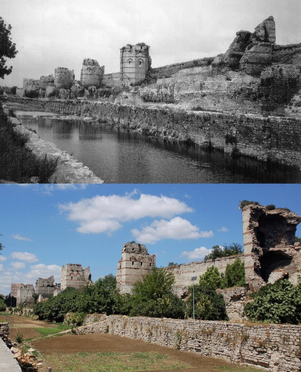 150 yıl arayla 'Konstantinopolis Surları'.