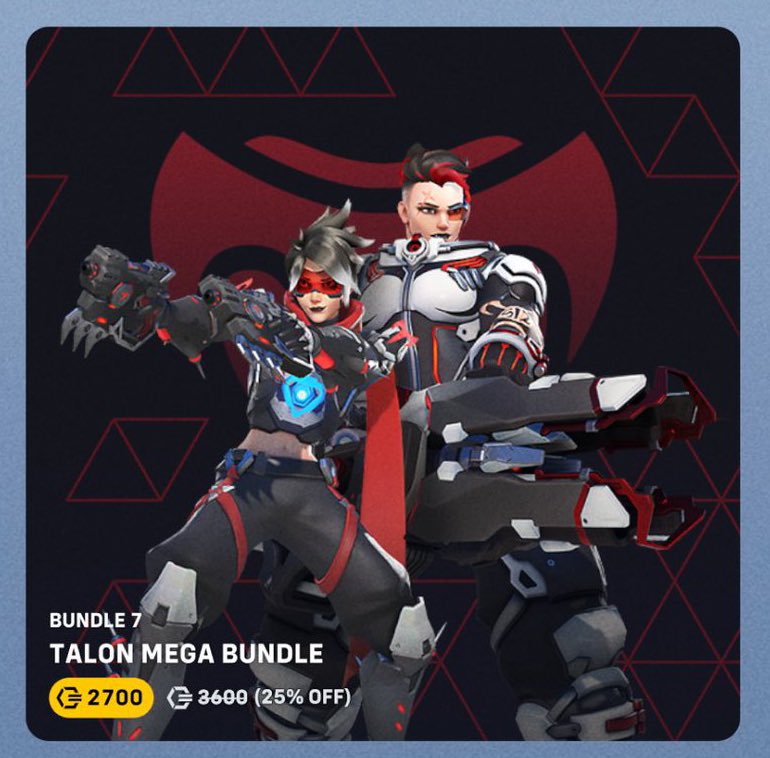 🎁 GIVEAWAY FOR TALON MEGA BUNDLE IN #Overwatch2 🎁

JOIN THE #giveaway HERE:

1️⃣ FOLLOW: @JoystickOW 
2️⃣ LIKE + RETWEET
3️⃣ TAG A FRIEND 

🔥 2X CHANCE TO WIN IF YOU FOLLOW: twitch.tv/Joystick 

WINNER WILL BE DM’ED PRIZE