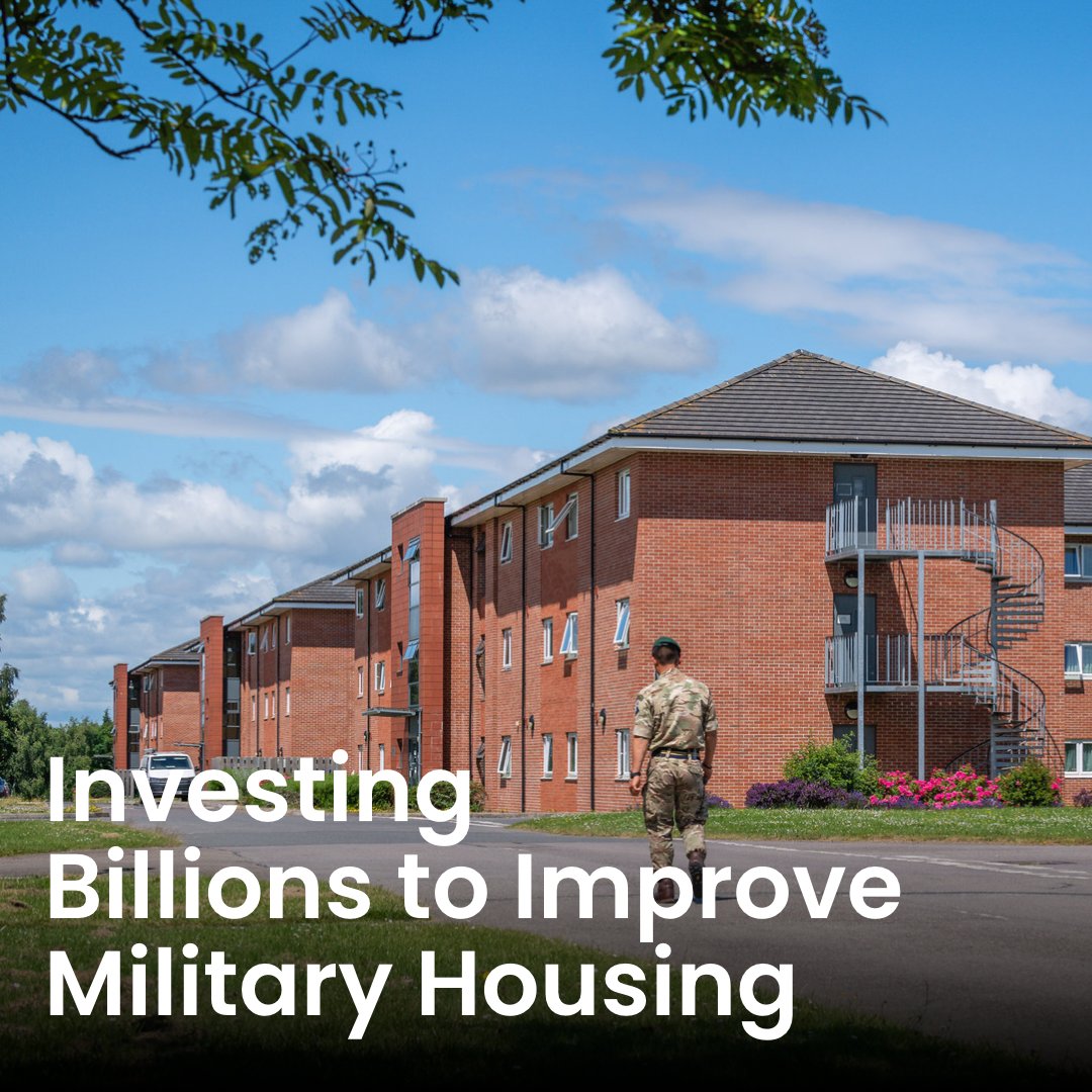 Only by increasing defence spending to 2.5% by 2030 can we invest billions to improve military housing. Labour refusing to match this makes it impossible for them to claim any credible plan for improvement - with their defence cuts putting critical housing projects at risk.