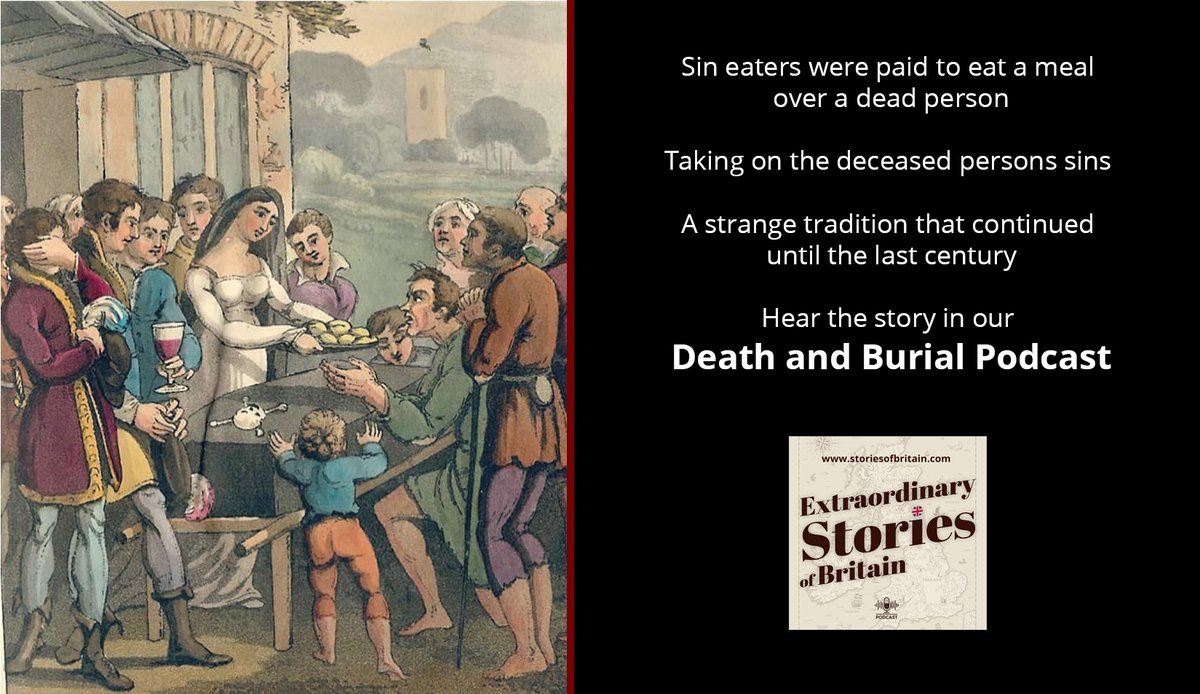 Sin eaters were a strange tradition.  Find out about their macabre duties, and hear about the last ever sin eater in our Death and Burial podcast: storiesofbritain.com/post/dead-fasc…   @BBGuides