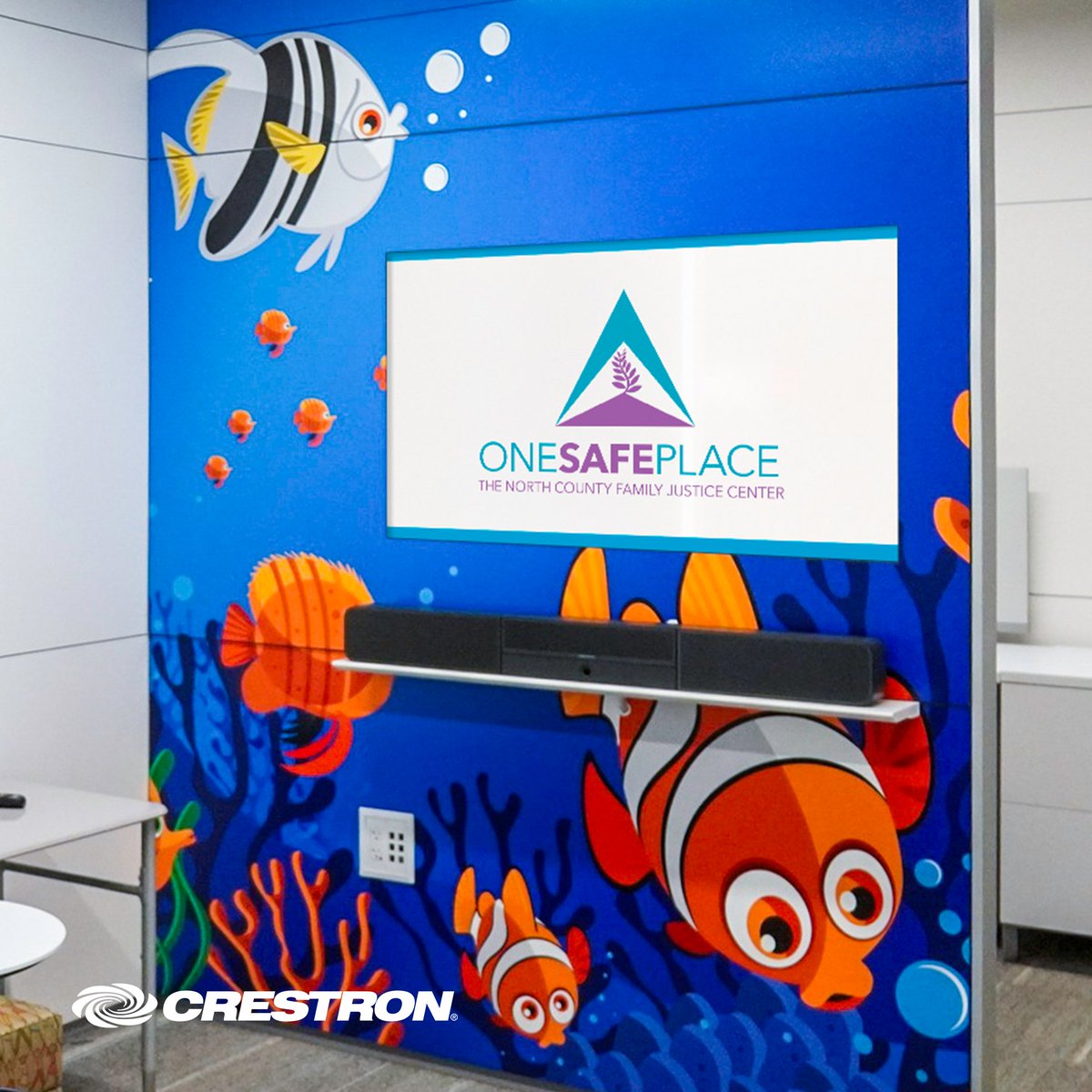 One Safe Place provides comprehensive support services at no cost to survivors of abuse. This project relies on digital signage & the integration of Crestron technology, so the building can operate effortlessly. Read more. ow.ly/MioS50Rpuwo