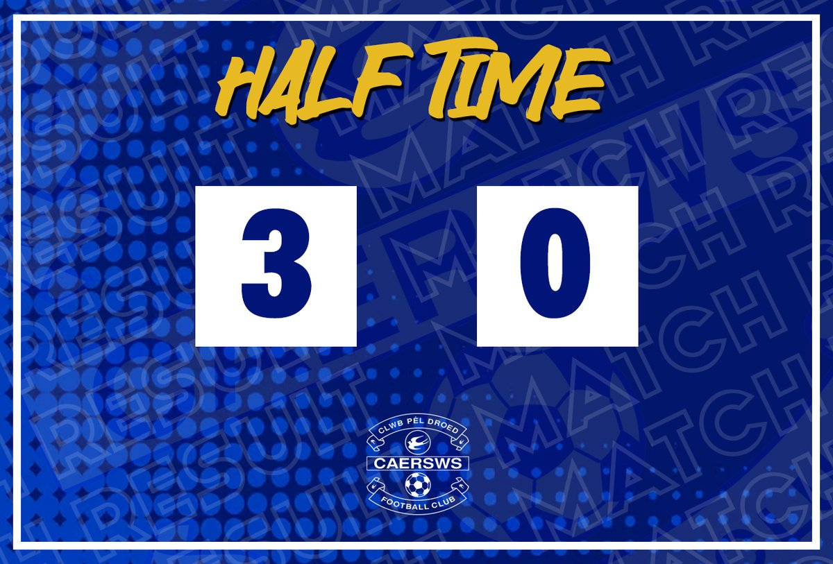 Bluebirds lead against Llanidloes at the break thanks to 2 goals from Callum francis-Jones and Neil Mitchell #JDCymruNorth