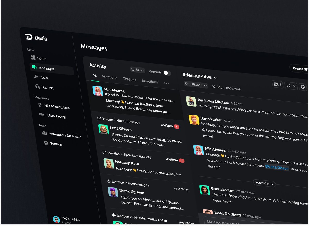 AppDexis's tweet image. 💡Dexis is the next-generation social network with many tools, now all you have to do is open the Dexis App to communicate, sell, create and just have fun.

Stay tuned🔔