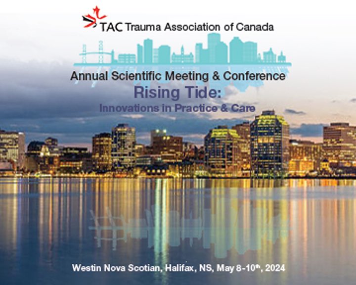 Very excited to be a co-chair for our Trauma Association of Canada Annual Scientific Meeting next week in Halifax. The agenda has really come together nicely.  

And, there is still time to register. All are welcome!

traumacanada.org