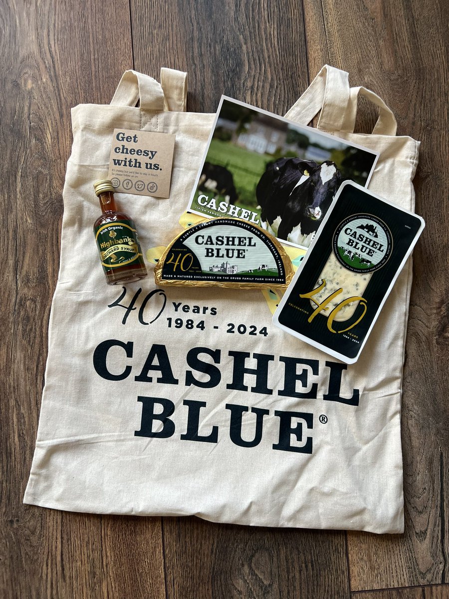 Wow! 40 years of the unconquerable @CashelBlue 🎉🎉🎉 After turning 40 myself this year, they’re in good company 😜 Keep an eye out for the limited edition packaging celebrating this marvellous milestone and try with @highbankorchard syrup for a gorgeous treat #gifted