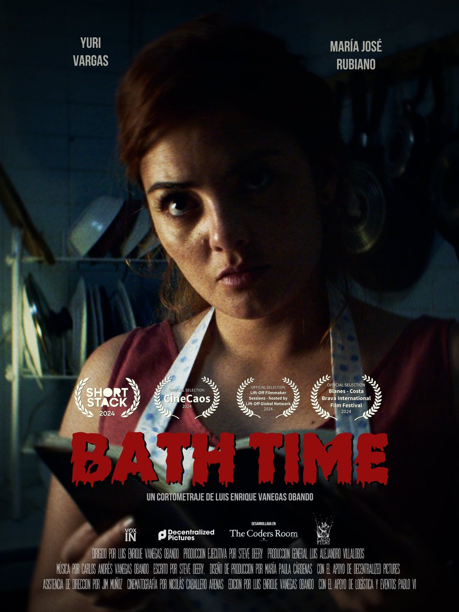 Check out the official poster for Bath Time our beautiful short produced in association with @DCP_Foundation starring @yurivargask, written by @CryptoMonger_ and directed by @film_freako with the music of @MusicGeekster