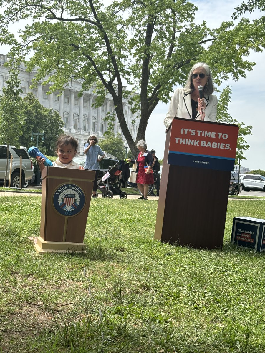 .@WhipKClark is helping make sure babies' voices are heard! Thank you for joining us at #StrollingThunder today and urging Congress to #ThinkBabies.