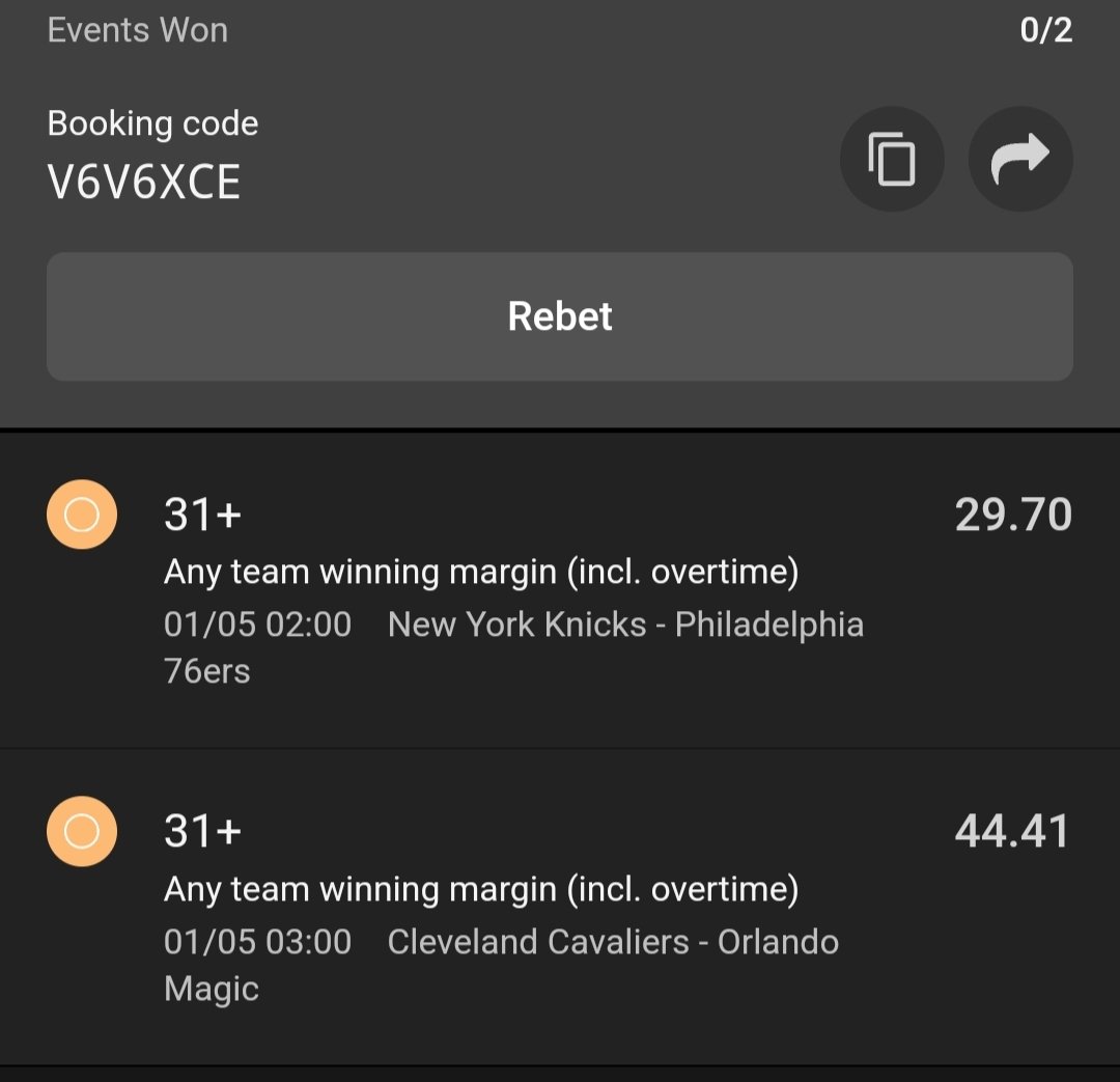 Basketball 🤑💰 1,318 odds. odibets.com/share/V6V6XCE