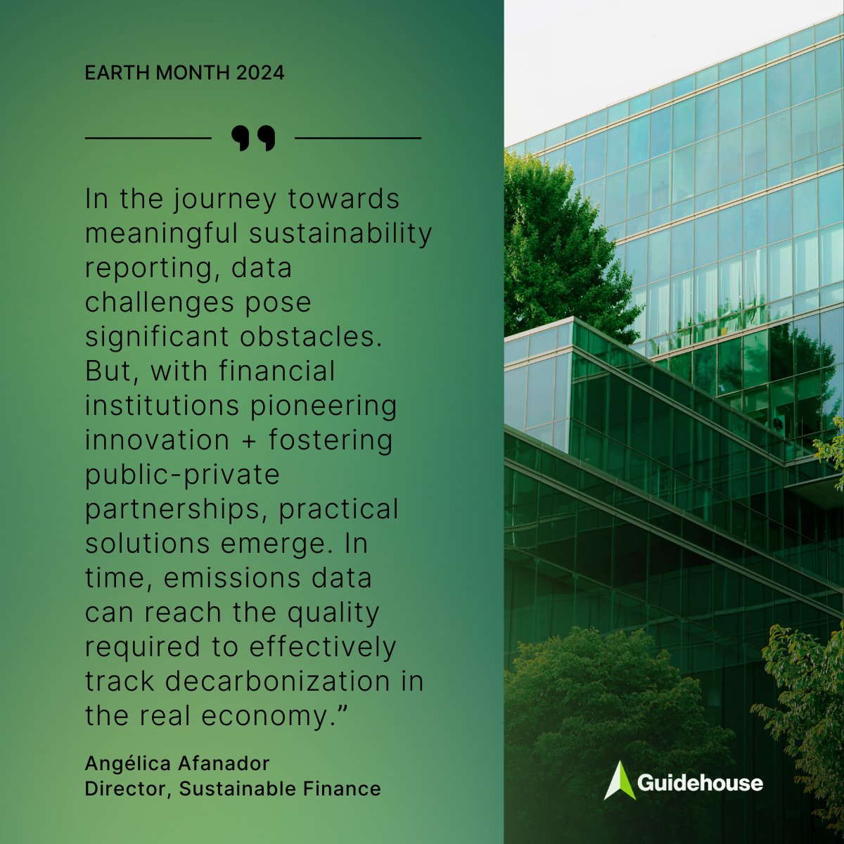 In a recent article published on @Reuters, our #GuidehouseExpert details the complexities of #PCAF reporting and delves into the challenges with disclosing carbon emissions in financial portfolios.

Learn more: guidehouse.com/insights/energ… 

#EarthMonth #ClimateAction