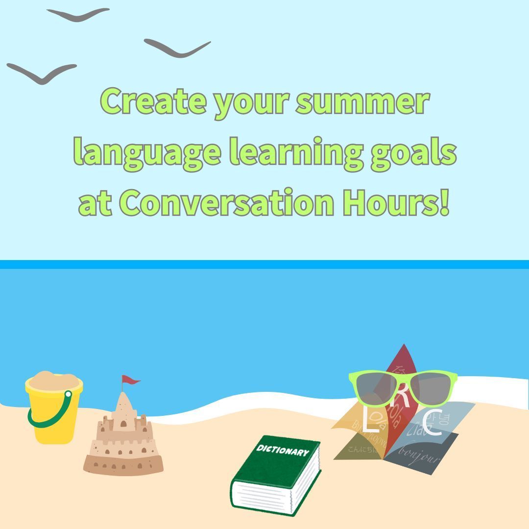 Enjoy Conversation Hours while they last! Spend the final week of Conversation Hours creating language learning goals for the summer. Hours run through Tuesday, May 7 unless noted otherwise. Full schedule at lrc.cornell.edu/conversation-h… @cornellcas @CornellROMS @turkishcornell