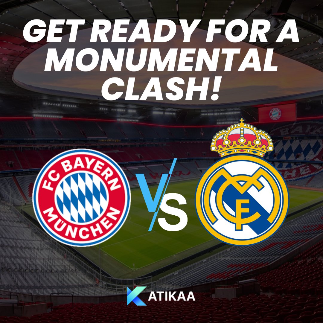 Two of Europe's most legendary clubs clash in a pivotal battle that could shape their seasons.

Will Real Madrid's strategic rigor come out on top, or will Bayern Munich's offensive firepower steal the spotlight? 🤔

#sportsstrategy #sportsrankings #livepredictions