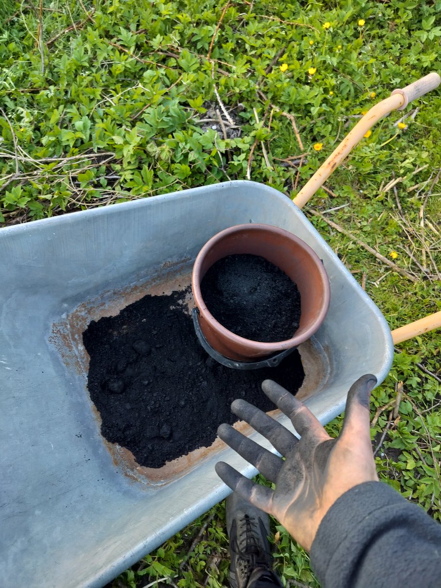 Added 80L of activated biochar.