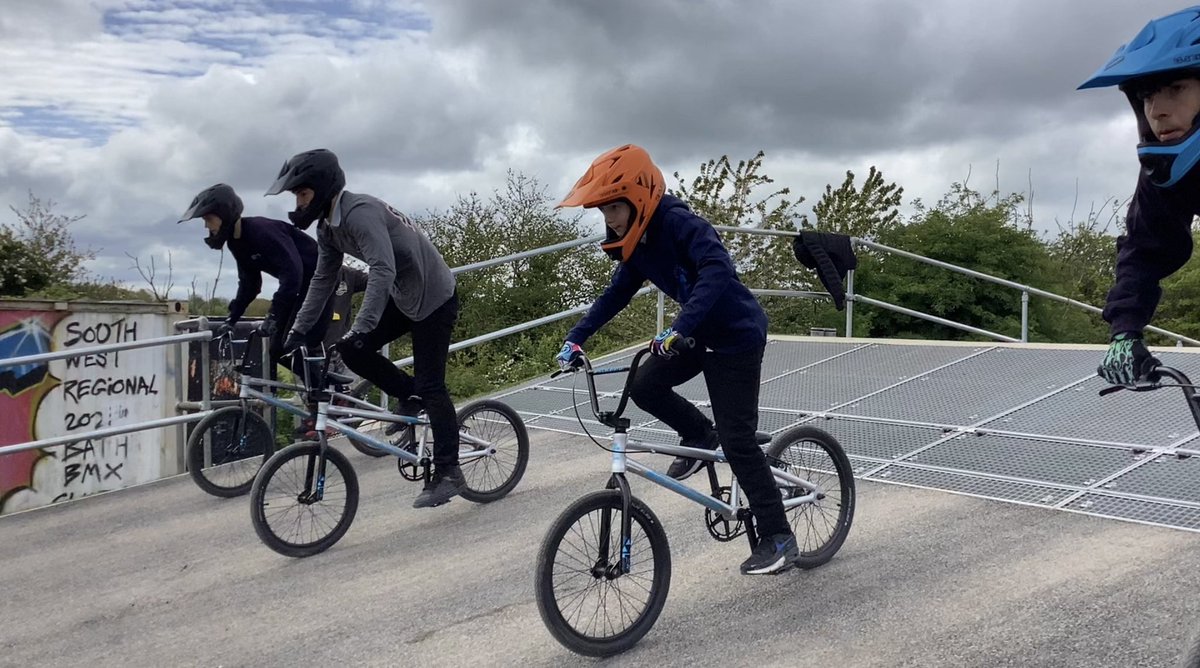 St Matthias BMX-ers were in action again today. Impressive to see the skills they’re learning at Bath BMX track. #ThisisAP