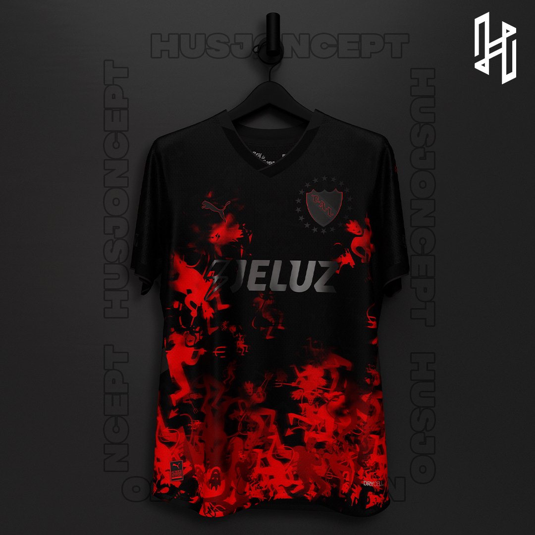 husjoncept's tweet photo. Independiente|Kit Visitante @Independiente

Camiseta inspirada en la local y visita del año 1997-1998 utilizando a los diablos que se plasma por la camiseta, los diablos están plasmado en un degrado que comienza desde abajo de la camiseta haciendo alusión a llamas de fuego. https://t.co/xZ3cDGndDO
