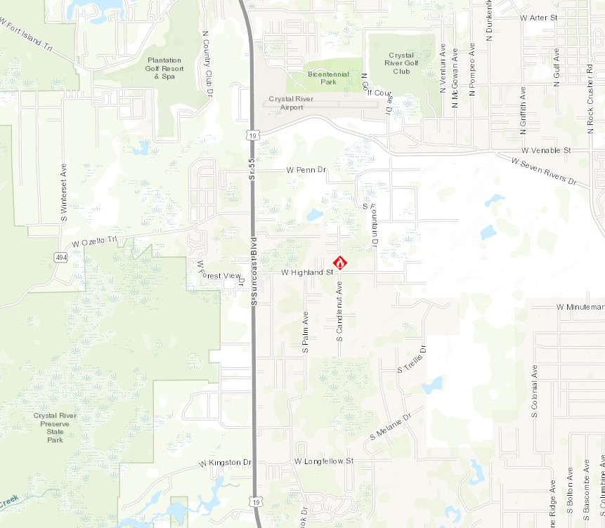 The Florida Forest Service - Withlacoochee Forestry Center is currently responding to a wildfire located off of South Candlenut Ave, in Homosassa, Citrus County. I will provide updates as information becomes available. Citrus County Fire Rescue is also on the scene.
