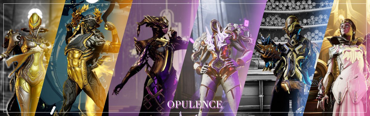 Finally able to post my 6 Opulence Fashions, and the writing attached to them. Unfortunately because of issues in-game, i couldn't join @ViceroyCyndr's fashion show. 

[The 6 Capturas and their alternate shots will be in the replies]
#Warframe #warframecaptura #tennocreate