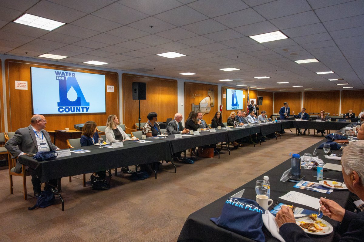 Yesterday’s summit marks the official kickoff of the #LACountyWaterPlan – a collaborative effort to chart a path for a sustainable, equitable and reliable water future for all of #LACounty. 🔗Visit LACountyWaterPlan.org to learn more. #WaterforLA #WaterResilience