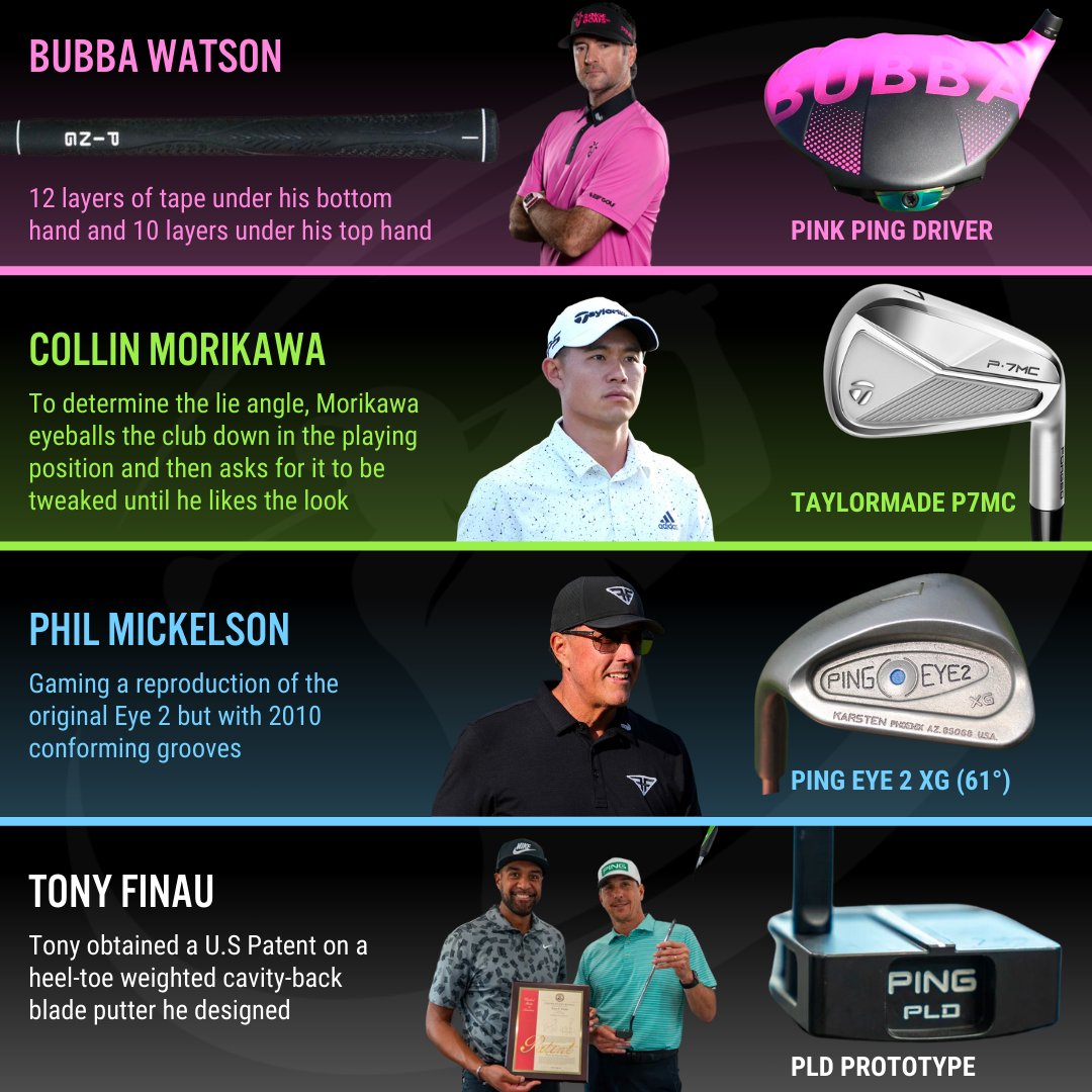 There is no correct club to play in golf, only what you are comfortable with. Here are some unique pieces of equipment and behavior seen on tour. Which 'different' gear intrigues you the most?

#GolfGear #GolfTalk #GolfPros #GolfClubs #GolfEquipment #GolfJunkie