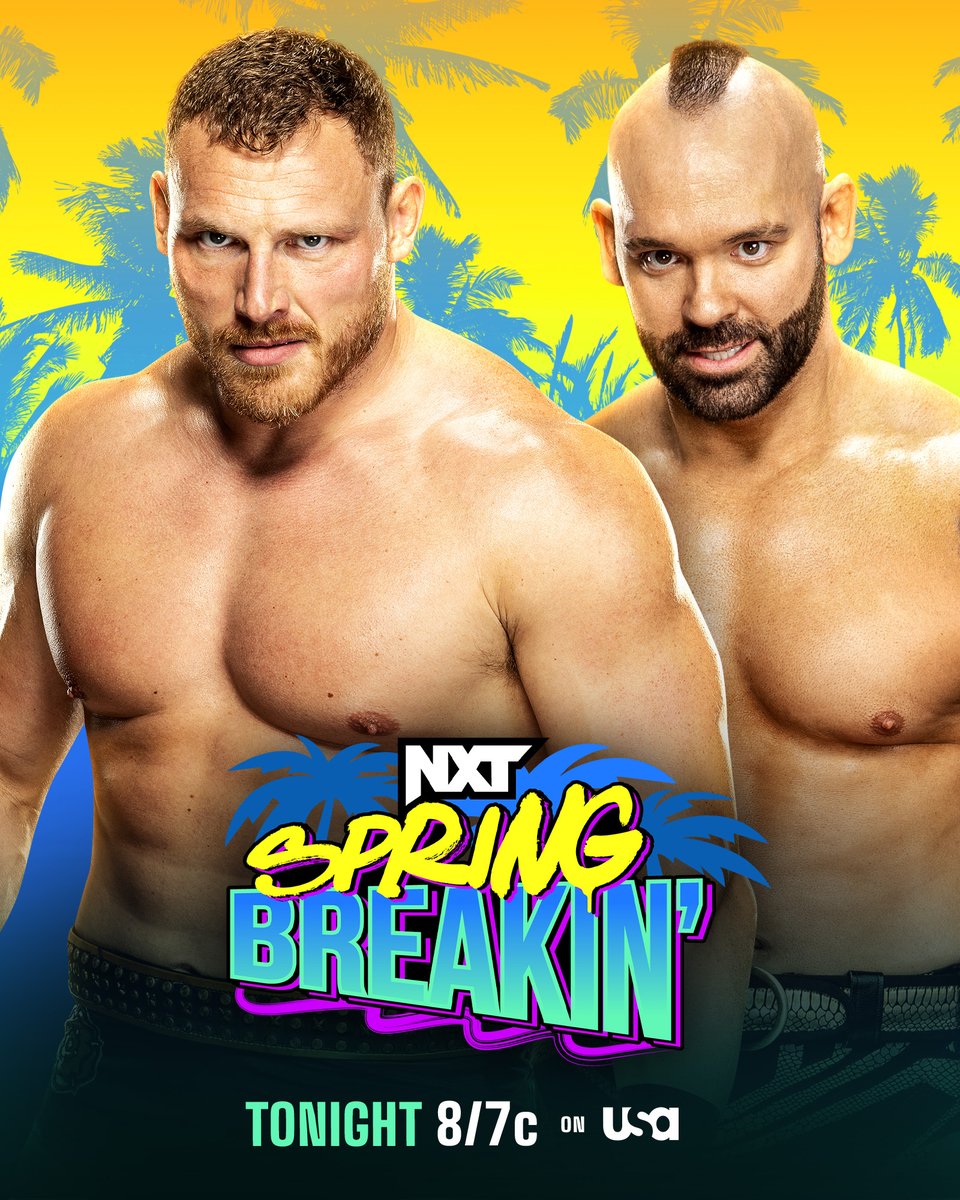 After an interesting few weeks between the two, @RidgeWWE and @ShawnSpears will go head-to-head TONIGHT at Week Two of #NXTSpringBreakin! 📺 8/7c on @USANetwork