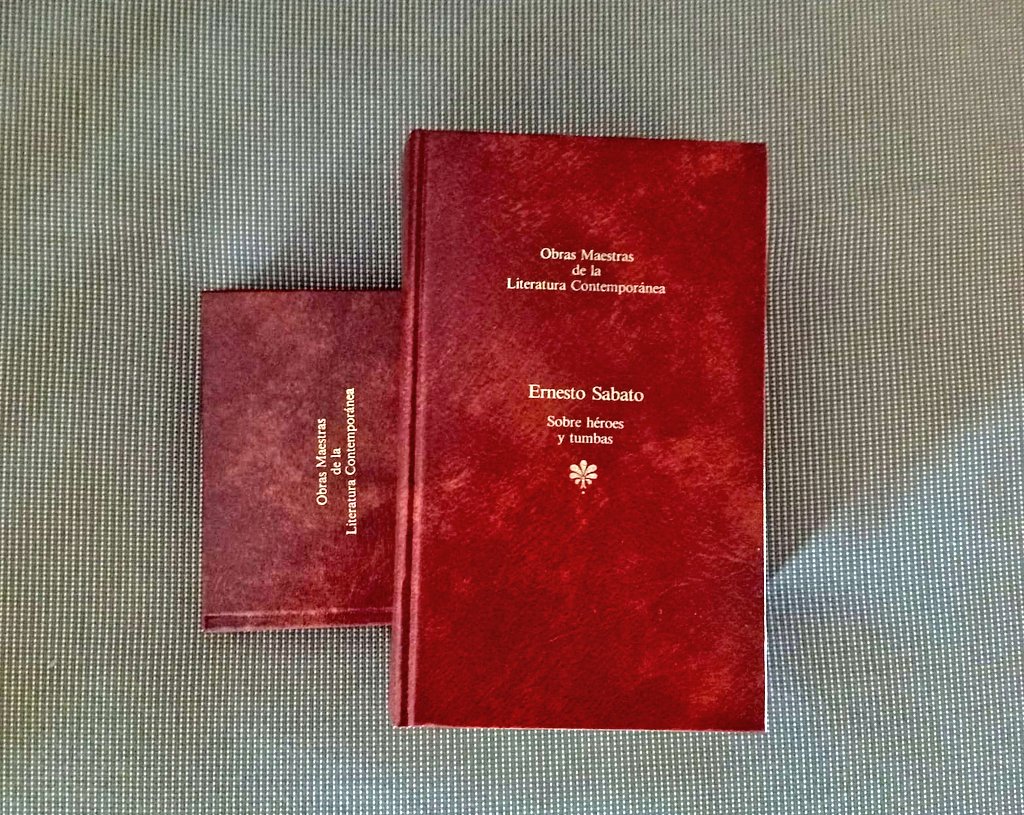 “¿Cuándo empezó esto que ahora va a terminar con mi asesinato?”
     — Ernesto Sábato

#ObrasMaestrasdelaLiteraturaContemporánea
N° 53.- 'Sobre héroes y tumbas'
Seix Barral, abril 1984
#Hace40años