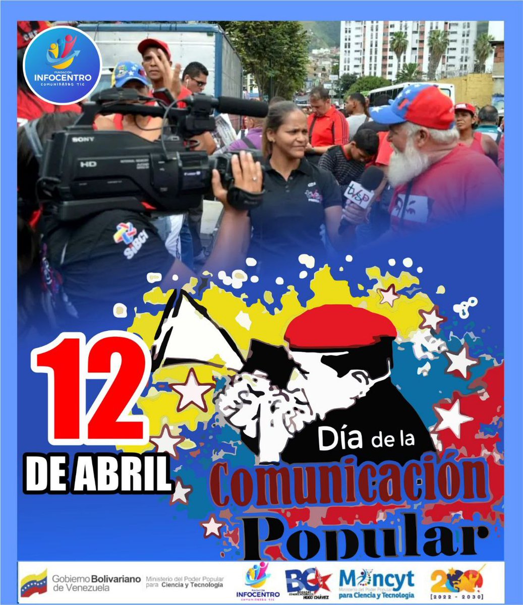 Honramos la memoria de los caídos durante el golpe de estado de 2002 y seguimos defendiendo las conquistas de la Revolución Bolivariana.
!El legado de Chávez vive!
#PuebloComunicador
#Infocentro
@larosainfove
@gabrielasjr
@Carmen_Vzla 
@NicolasMaduro
@Mincyt_Ve 
@infocentrofal_