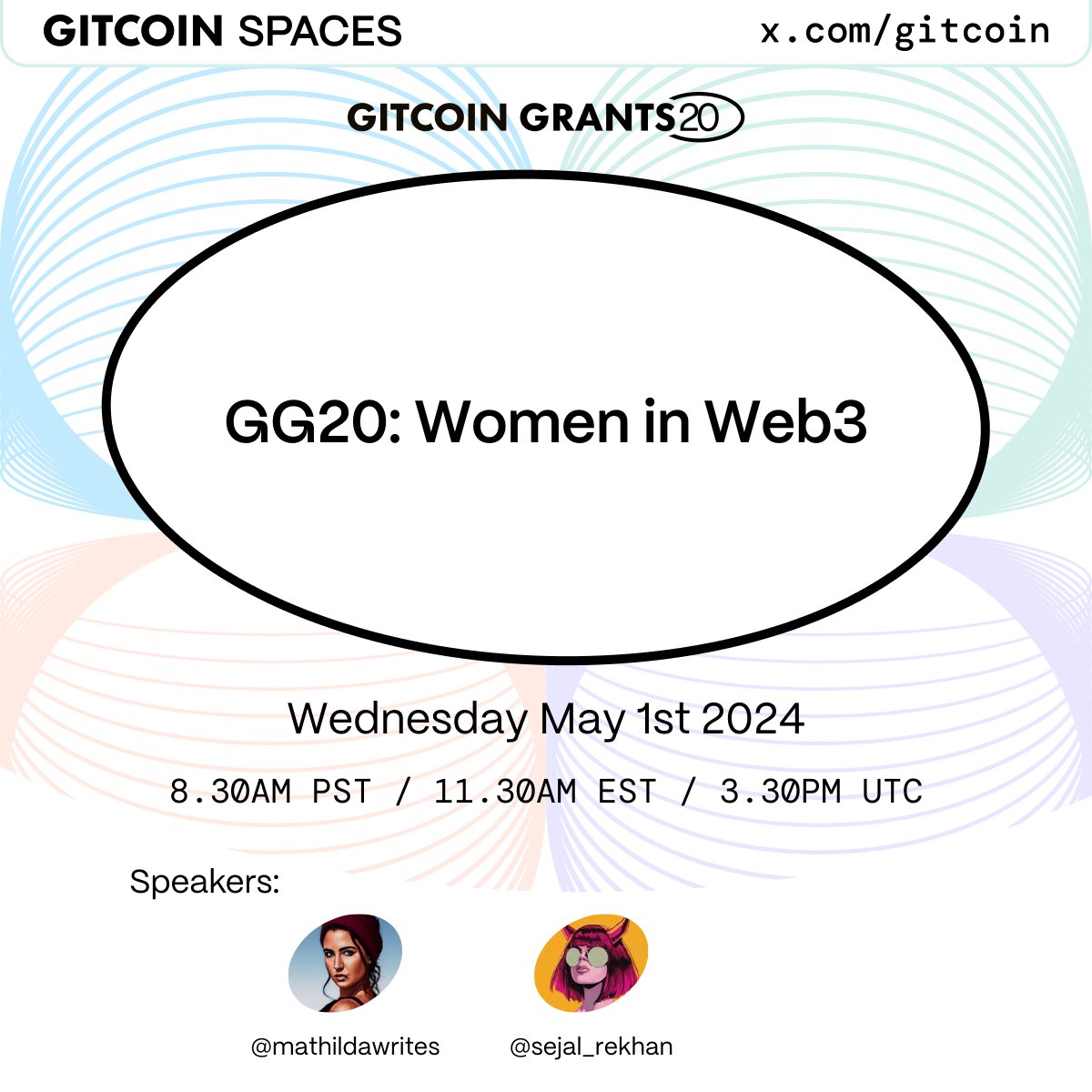 ✨Join us tomorrow for a #GG20 Women in Web3 space! If you’re working on a project in GG20 or if there’s a specific project you’d like to shout out, we want to hear from you! Set reminders here: twitter.com/i/spaces/1BRKj…