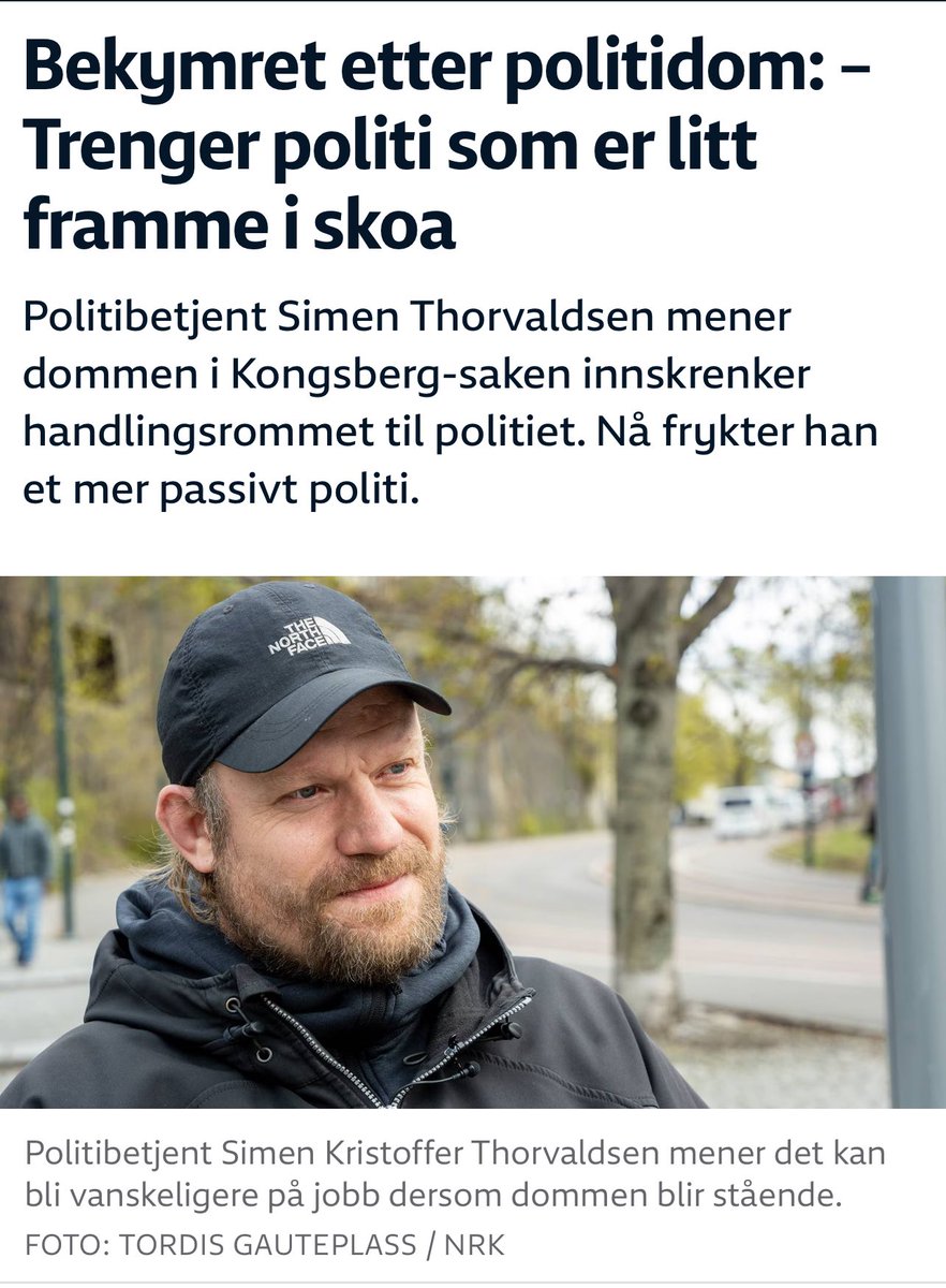 Politimann bekymret etter dommen i Kongsberg-saken🤨