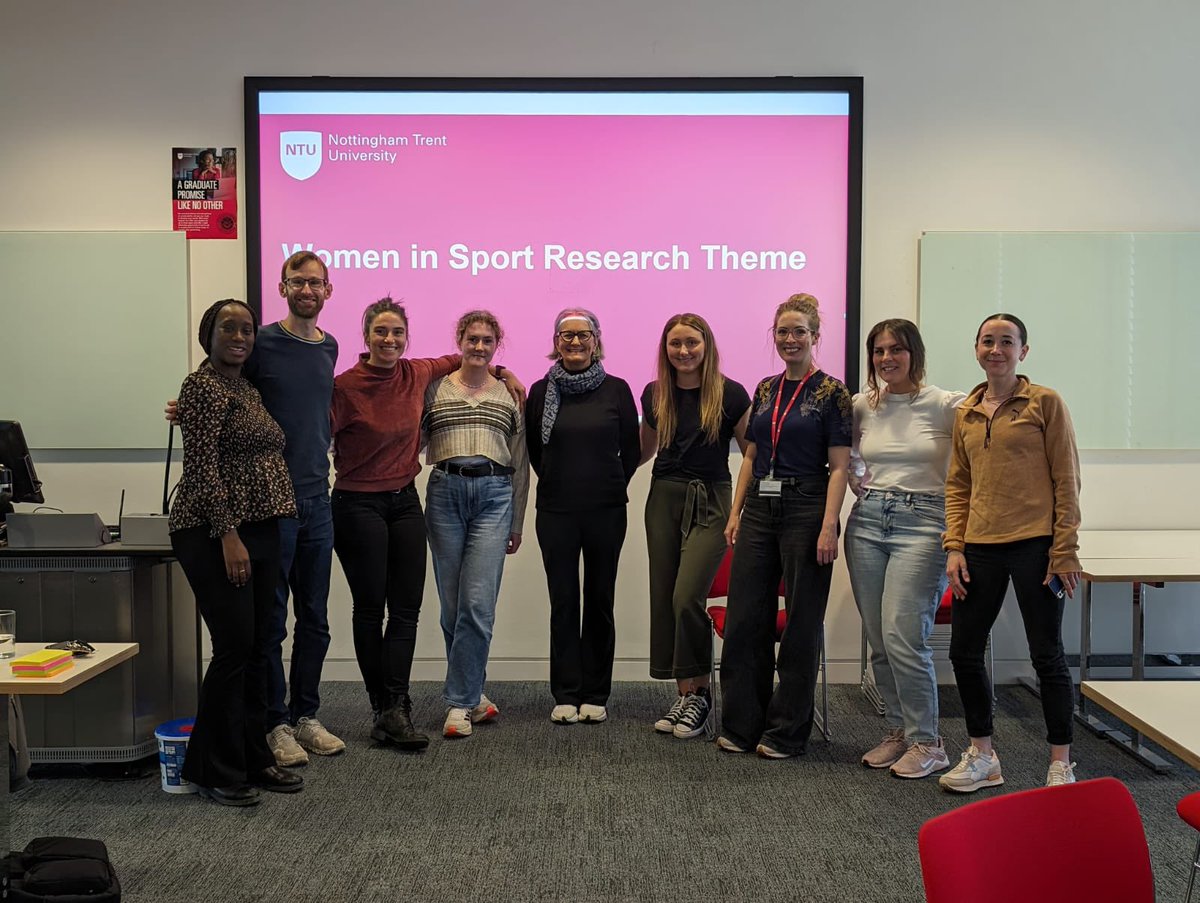 An absolute honour to have been able to host @ttaylor59 at @NottmTrentUni over the last few days. Tracy so generously shared her expertise with the Sport Health & Society Research Group, and the new Women in Sport Research Theme across 4 busy days. @NTUSportScience