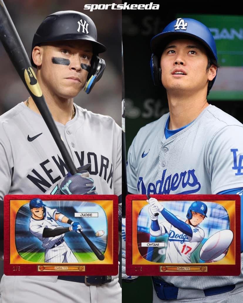 Topps has revealed their new Anime Cards - The 1955 Bowman Anime😮‍💨🔥 

#大谷翔平 #Yankees #Dodgers #MLB