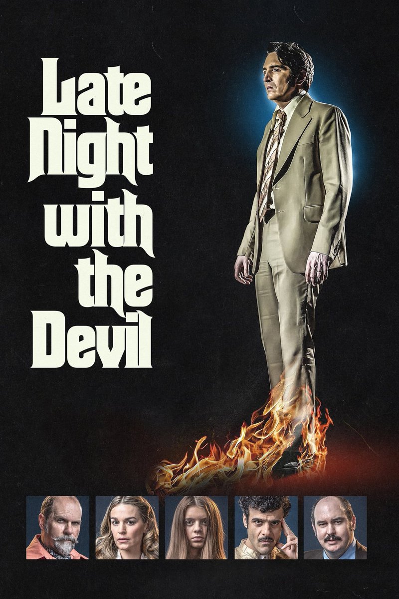 CastofthePod's tweet image. "Late Night with the devil" is perfect! 10 out of 10.  #latenightwiththedevil #castofthepodpodcast