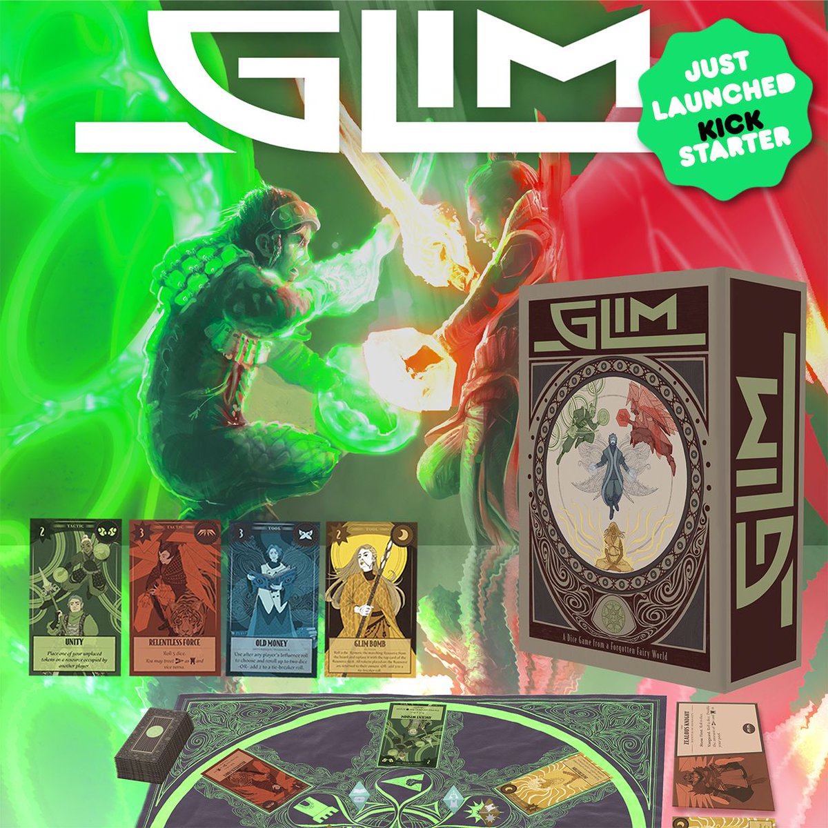 Exciting news! Glim, the captivating dice game set within the Emerald Anvil universe, is now available on Kickstarter! Secure your copy early by backing the project today! kck.st/3UCj9dY