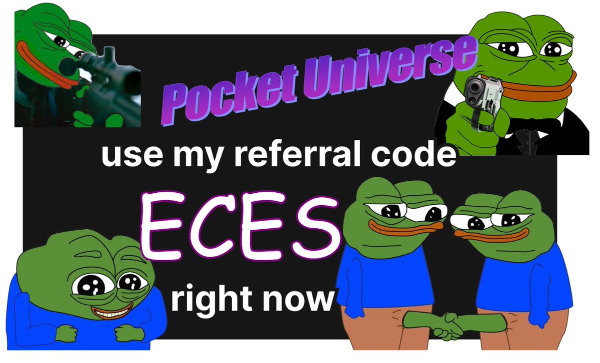 pocket universe might save your life one day keep your coins safe and use my ref code ECES so we can both get some extra points @PocketUniverseZ 🟣