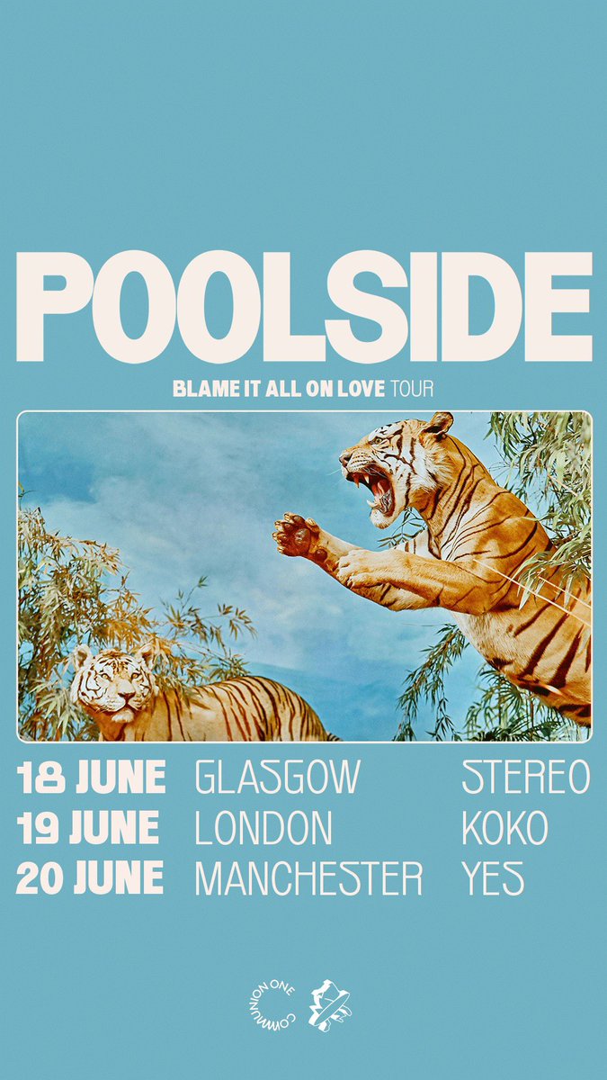 Summer in the UK 🇬🇧😎 Tickets: poolsidemusic.com/tour @CommunionMusic