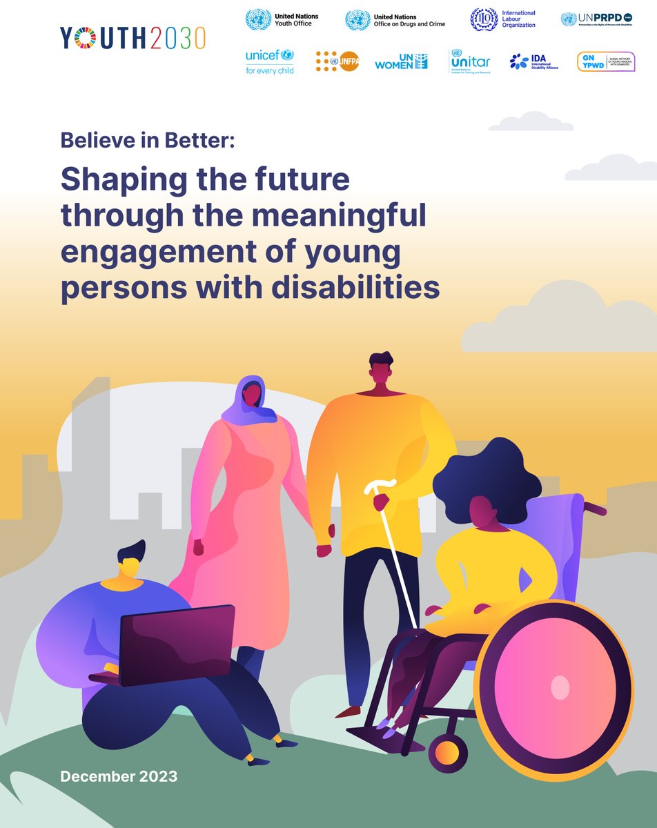 The just launched 'Believe in Better' research report points out how we can shape a more inclusive future by actively involving young people with disabilities in decision-making spaces 🙌 Check it out in EN, AR, FR, SP & Easy-to-read (ETR) versions 👉 linktr.ee/BelieveInBette…