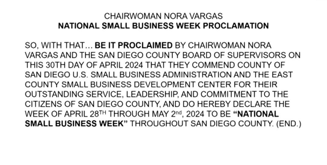 Of note, Clerk is doing most of the speaking today since @SupNoraVargas advised she has vocal cord nodules & must limit her speaking for the next few weeks.

During proclamations, clerk read her written statements which were displayed on screen.