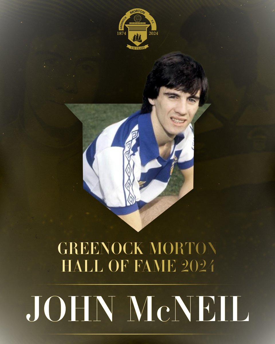 🏆 John McNeil becomes the next member of the Greenock Morton Hall of Fame Class of 2024! ➡️ bit.ly/4aWgl0O