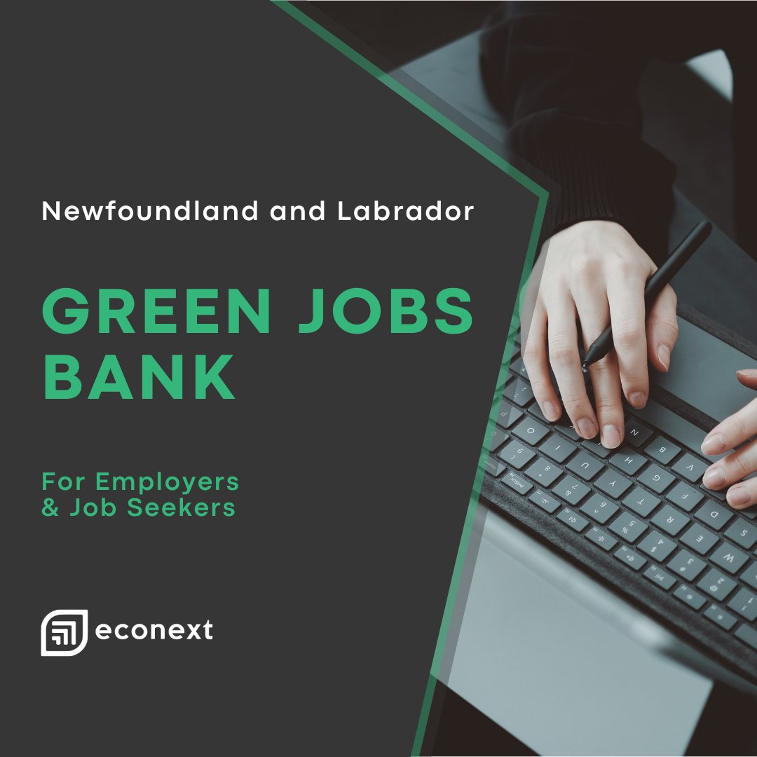 Looking for a career in the cleantech or environmental services sector in Newfoundland and Labrador? Check out our Green Jobs Bank! Our platform connects employers with talented individuals who are passionate about making a difference🌿 econext.ca/jobs/