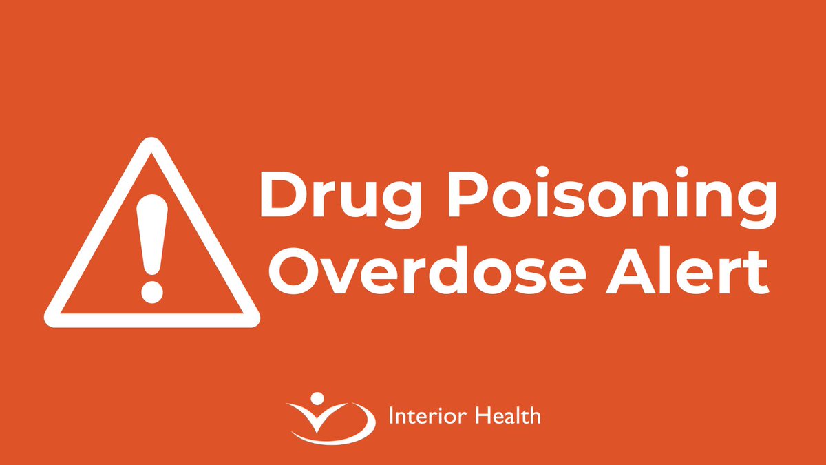 Attention #WilliamsLake and surrounding area ❗ We've issued a drug poisoning overdose alert as fatal overdoses are increasing in Williams Lake and area. ⚠️ Please RT to spread the word: bit.ly/3UigKUt #drugalert #InteriorHealth