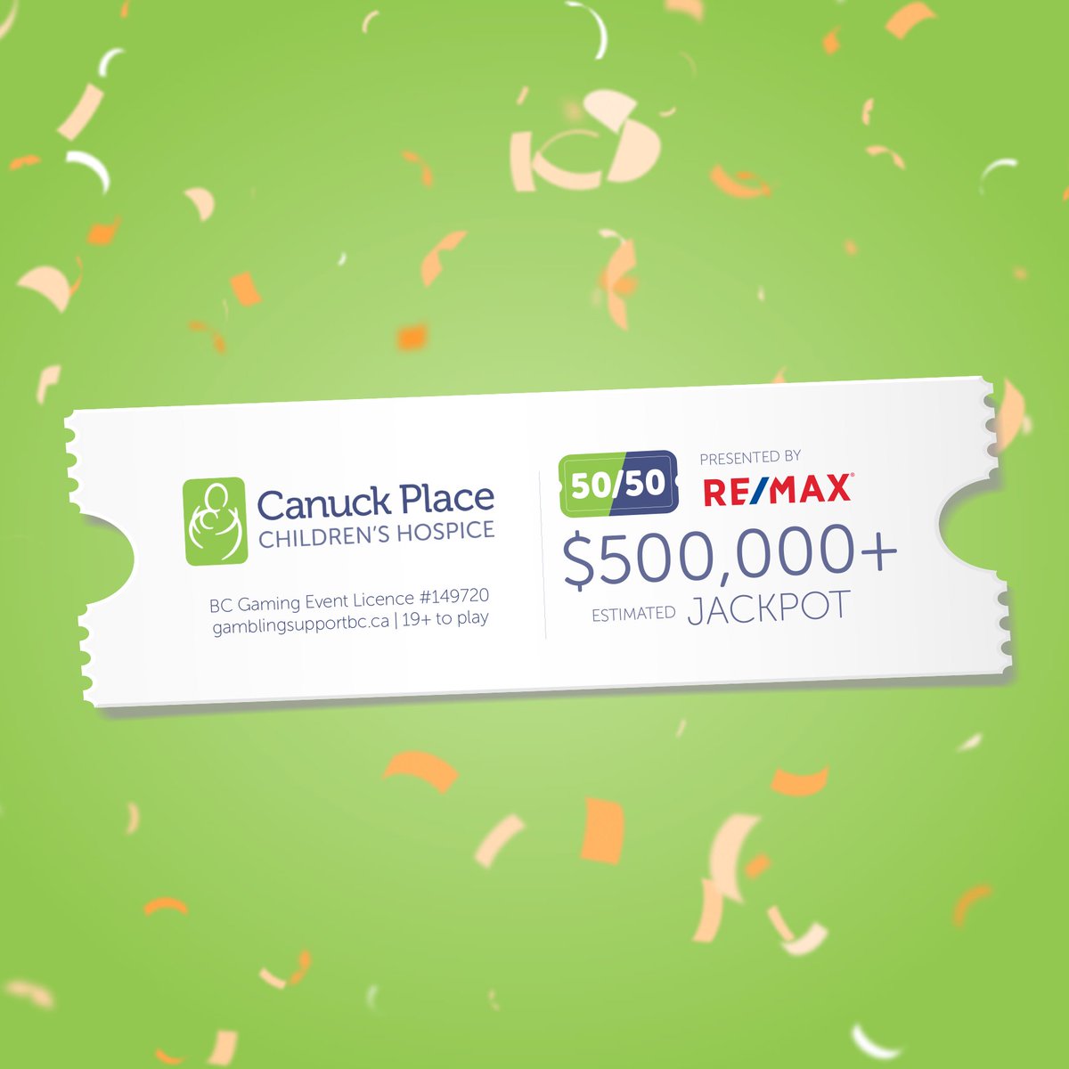 Ready to win big while supporting essential care at Canuck Place? Purchase your 5050 ticket, sponsored by @remax, and give short lives the gift of great days! #5050 #CanuckPlace canuckplaceraffle.com