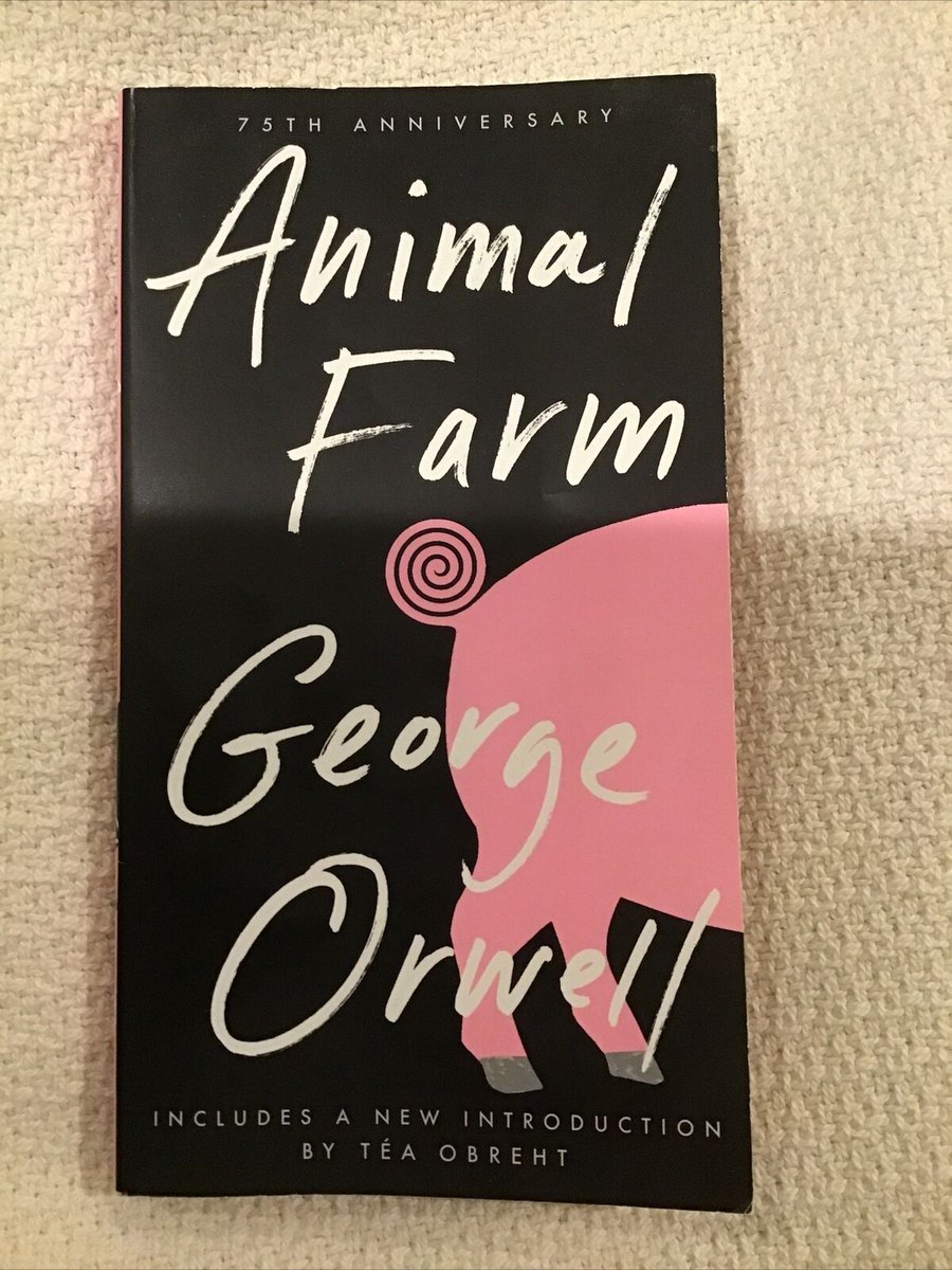 Animal Farm is an allegorical novel written by George Orwell. It's the story of Communism put into an easily understood fairy tale form. Strangely enough, it has some eerie similarities to current world events. A quick, easy and entertaining read: amazon.com/Animal-Farm-Ge… #ad